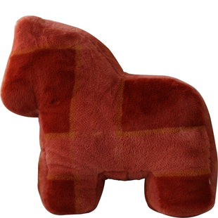 可爱小胖马异形抱枕兔兔绒靠垫ins风客厅沙发靠背窗台靠枕午睡枕