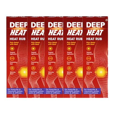 欧洲直邮英国药房Deep Heat深度热疗擦剂肌肉损伤关节酸痛5支