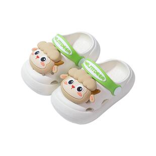 儿童拖鞋女童夏季2025新款1岁宝宝防滑轻便包头3幼儿家居洞洞鞋男