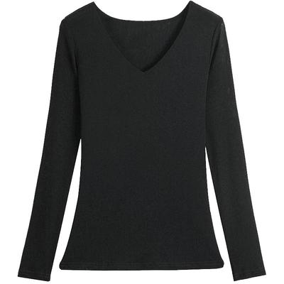 鸡心领记忆网纱弹力薄款上衣