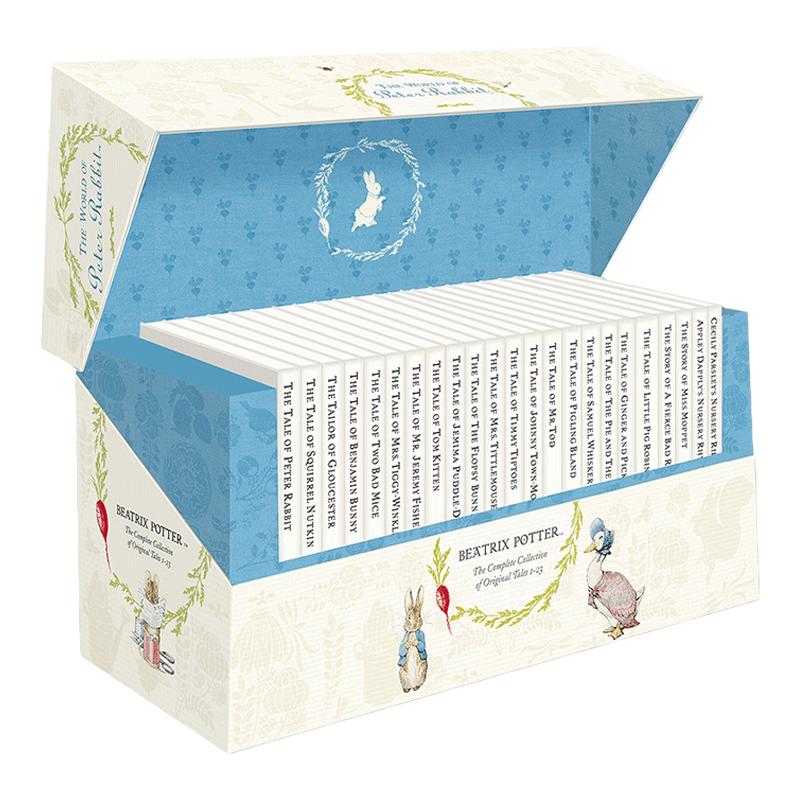 彼得兔的世界1-23册礼品盒装 精装收藏版 英文原版 The World of Peter Rabbit 比德兔系列经典故事书全集绘本一年级 英语书籍