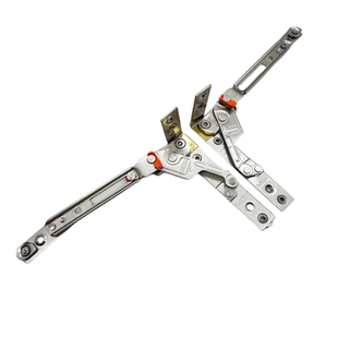 免打孔304不锈钢厚隐藏铰链断桥铝合金外平开窗风撑推拉窗户滑撑