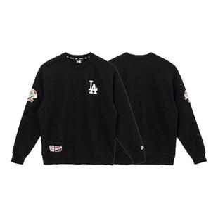 New Era X MLB纽亦华纽约洋基队NY圆领套头字母刺绣卫衣男女同款