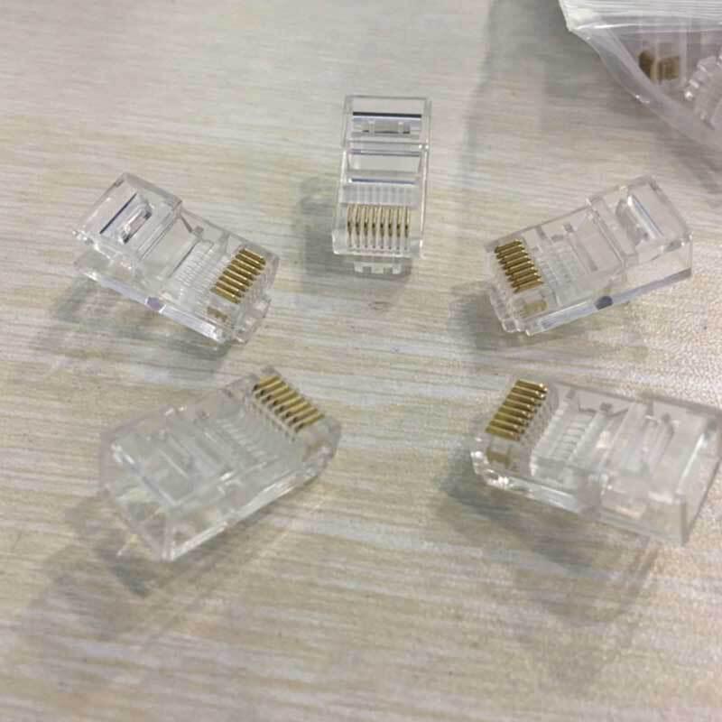全新超五类水晶头非屏蔽 S901A 100个一盒 S901j-1六类网线水晶头