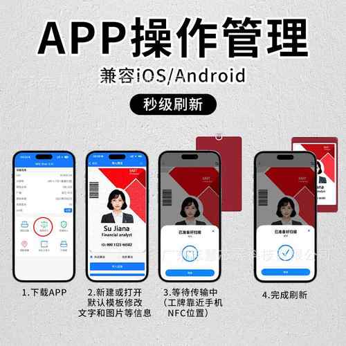 3.68寸高清墨水屏电子NFC无智能源屏电子学生证电子工牌刷新墨水