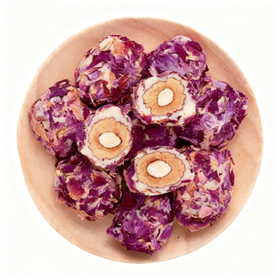 玫瑰花奶枣巴旦木夹心手工农家无核红枣网红办公室追剧好吃小零食