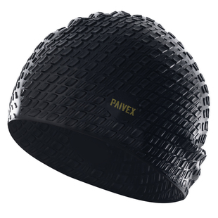 游泳帽男款成人专业加大头围舒适硅胶泡泡高端防水冬泳帽子防寒