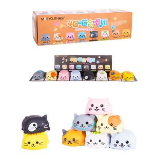 音阶猫咪闪光少女全套抖音同款日本喵喵合唱团女朋友生日礼物玩具