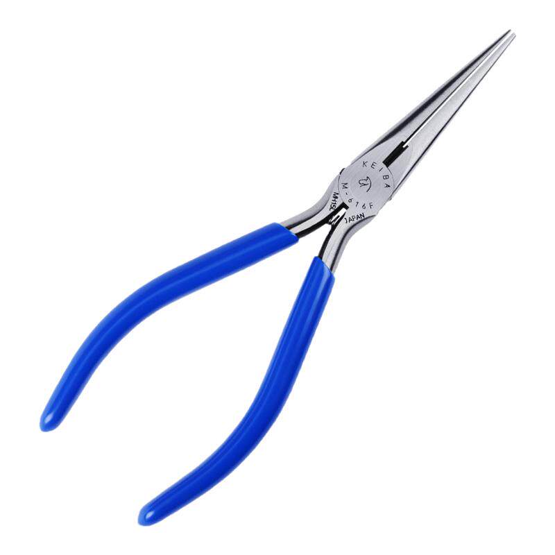 马牌（KEIBA）M-616F 日本原装进口尖嘴钳专业级精密无牙长嘴钳子