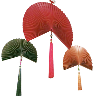 新年元旦背景布置商场珠宝店橱窗氛围纸扇花公司酒店汽车展厅装饰