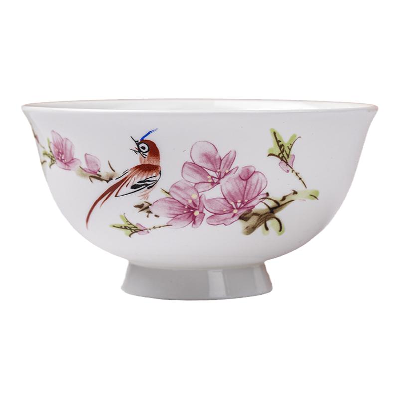 景德鎮(zhèn)陶瓷餐具家用骨瓷碗4.5/5/6/7/8英寸碗泡面碗大湯碗米飯碗