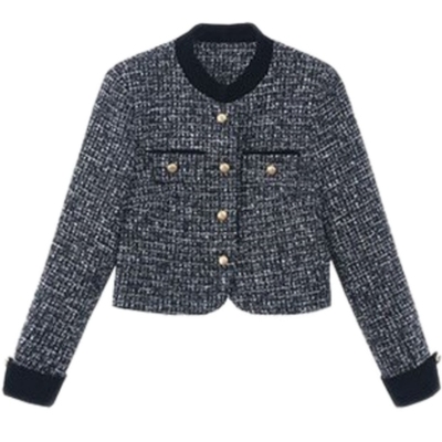 女士短款小香风外套2026新款春秋