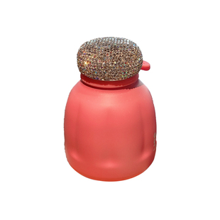 创意不锈钢保温杯奢华镶钻户外便携水杯办公室学生大肚杯网红礼品