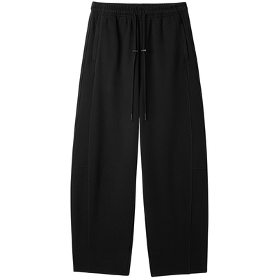 太平鸟秋冬新款加绒弯刀运动裤女