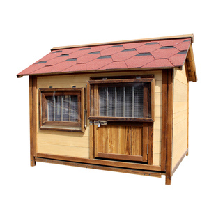 户外实木狗屋防水防雨狗房子大型犬冬季保暖木狗别墅可拆洗狗笼子