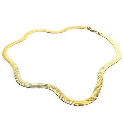 18k粗蛇骨链男女同款时髦