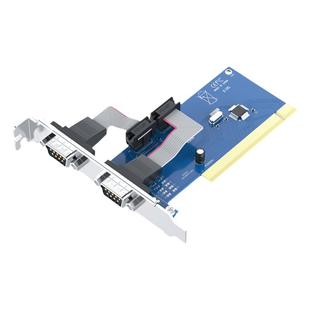 帝特pci转串口卡2口台式电脑主板扩展com口卡rs232工业级PC0098A