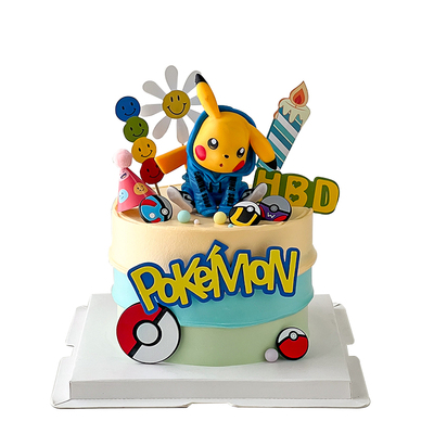 网红卫衣神奇宝贝蛋糕装饰