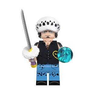 中国积木动漫海贼王系列罗宾弗兰奇罗萨博布鲁克拼装积木小人仔