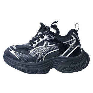 儿童老爹鞋中大男童旅游运动鞋子2025秋冬季新款女童加绒二棉跑鞋