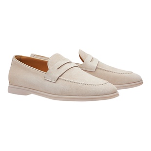 【翻毛小羊皮】chioryn青润乐福鞋男一脚蹬软底豆豆鞋summerwalk