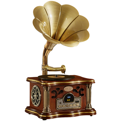 复古留声机黑胶唱片机蓝牙音响