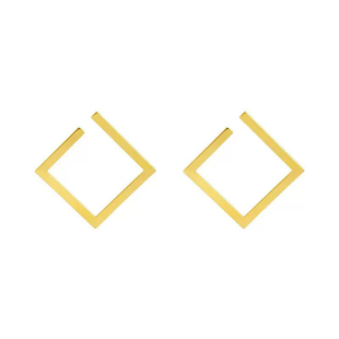 突然的喜欢王玉雯林欢儿同款菱形耳环金属耳饰女2026新款高级感