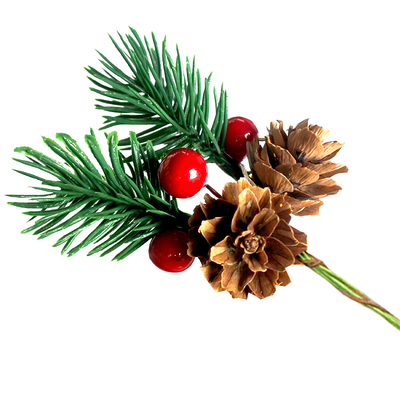 圣诞装饰品松果松枝diy手工礼盒