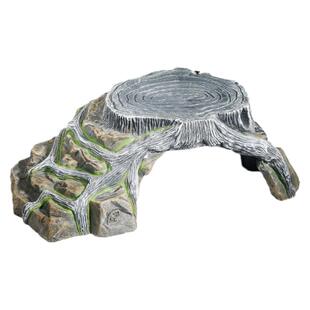 龟缸乌龟晒台爬台高水位晒背台晒龟台爬架梯躲避洞屋窝造景仿石头