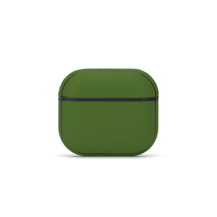 里面LM｜定制绿色真皮AirPods123代AirPodspro123代耳机壳定制保护套定制精致个性不撞壳小众多色可选原创