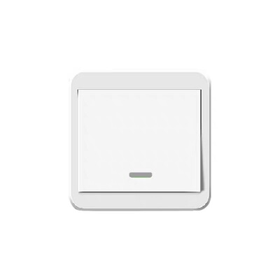 【明装款】一开五孔带插座无线开关86通用型家用子母双控懒人开关