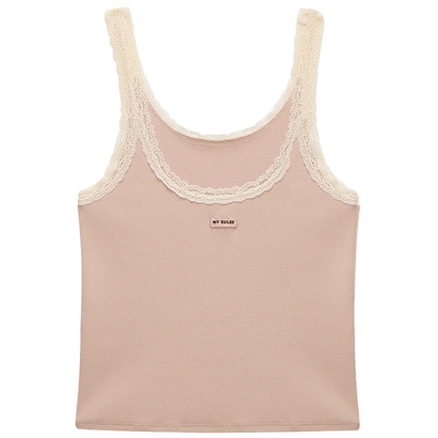 OCHIRLY欧时力花边短款吊带背心