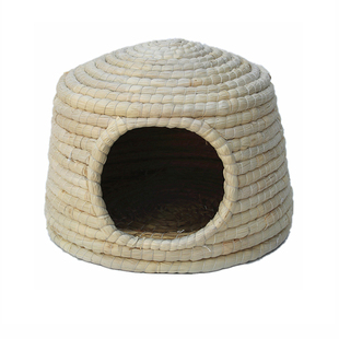 草编宠物窝柯尔鸭猫狗鸽子天竺鼠龙猫兔子窝城堡房子草屋冬季保暖
