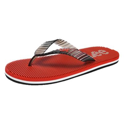 Lee潮牌防滑红色人字拖