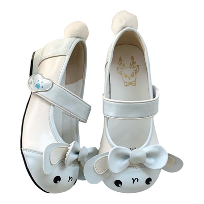 原创甜美可爱圆头低跟Lolita鞋