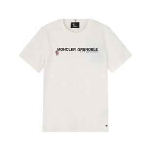 【自营】Moncler/盟可睐女士徽标胶印圆领短袖T恤 8C00008 83927