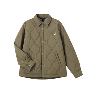 【棉服】NAUTICA童装男童女童轻薄夹克儿童外套秋冬大童衬衫翻领