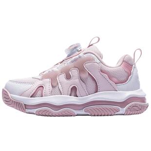 布朗尼丨安踏儿童运动鞋女小童鞋2026春春新款旋钮复古老爹鞋