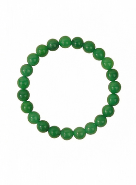 帝王绿阳绿翡翠小米珠手串女款