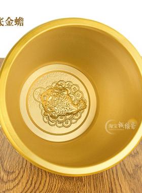 黄铜米缸铜缸铜制百福缸冰箱上聚宝盆摆件存钱罐财缸福字缸装饰品