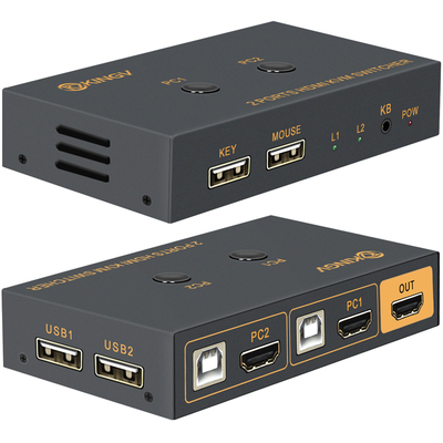 王视KVM切换器4KHDMI2-16切鼠键