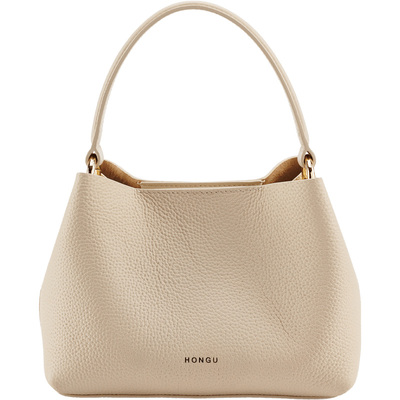 红谷真皮水桶包单肩手提斜挎小包