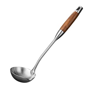 CHEEMEE导流嘴大号汤勺304不锈钢大勺子家用长柄盛汤防烫加厚加深