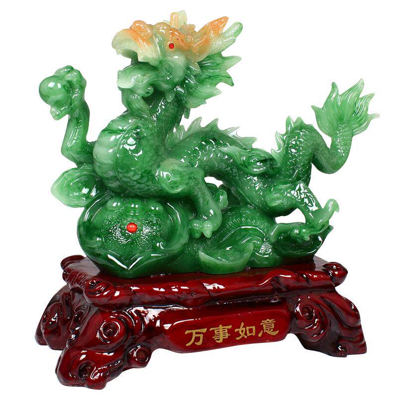 青龙十二生肖风水大号公司摆件