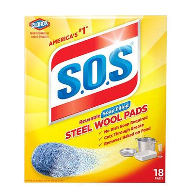 美国sos去污洗碗含皂清洁钢丝球