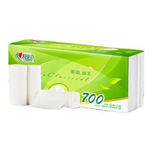 心相印茶语卷纸加厚4层无芯卫生纸家用实惠装厕纸解手纸孕婴可用