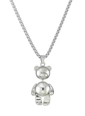 嘻哈可爱小熊泰迪熊潮人韩国项链