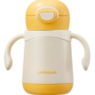 乐扣乐扣宝宝保温杯儿童水杯家用学饮杯婴儿6个月以上奶瓶吸管杯