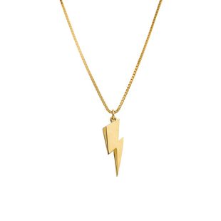 英国DARK ANTHEM重音/金闪电项链David Bowie潮酷个性男女款纯银