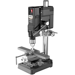 台钻小型220V工业级钻床铣床微型迷你家用多功能钻孔机支架小台转